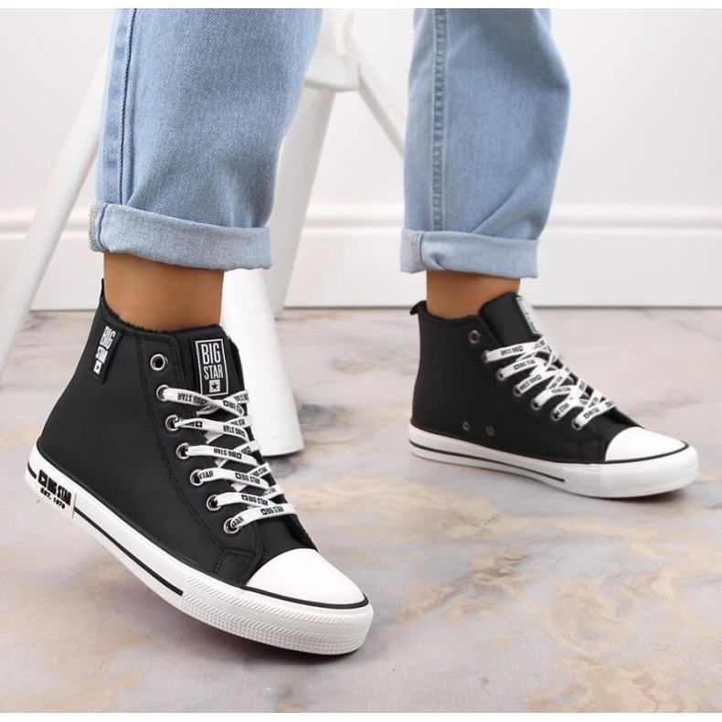 Baskets isolées Big Star W INT1898B noir 2