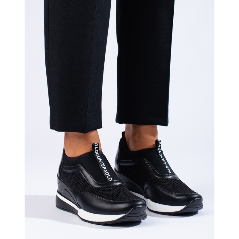 Baskets ajourées VINCEZA le noir 1