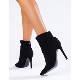 W. Potocki Bottes pour femmes élégantes sur un talon haut Potocki le noir 4