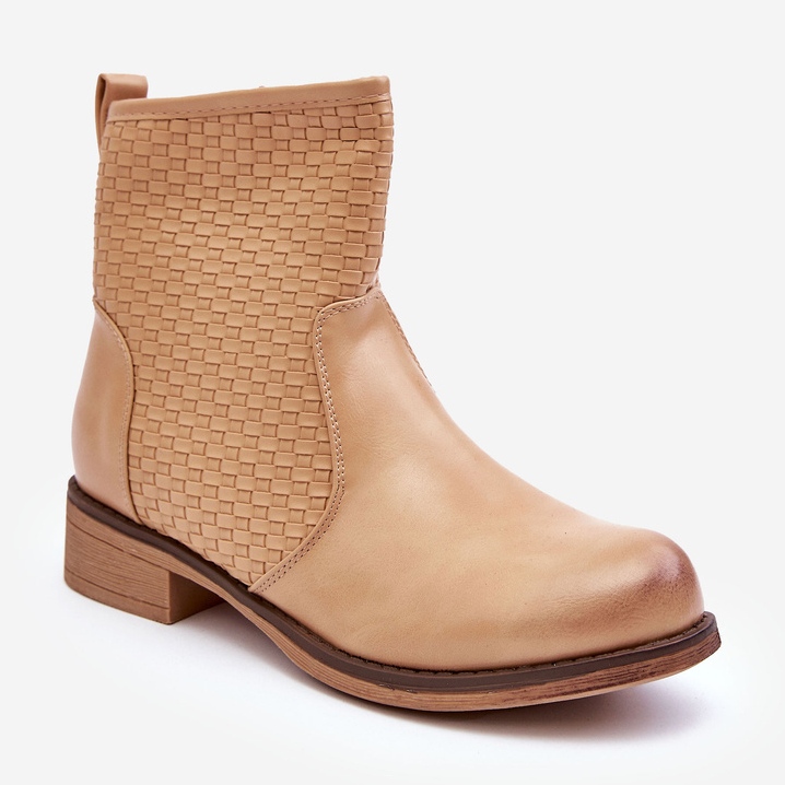 Bottines Tress es Femme Beige Chilly
