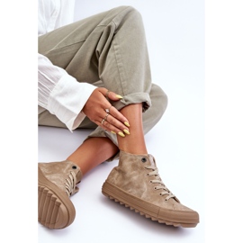 Baskets Femme Big Star High Warm Beige GG274071 1