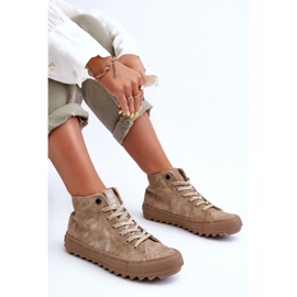 Baskets Femme Big Star High Warm Beige GG274071 2