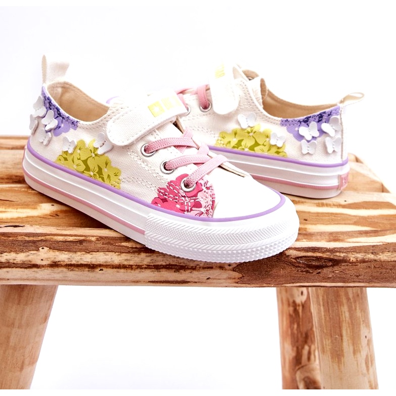 Baskets Basses Velcro Enfant Big Star LL374061 Blanc 2