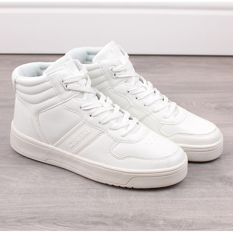 Chaussures de sport pour hommes baskets pour la cheville blanc Big Star KK174134 blanche 1 Chaussures de sport pour hommes baskets pour la cheville blanc Big Star KK174134 blanche 1