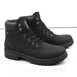Bottes hautes pour hommes noires Big Star KK174209 1