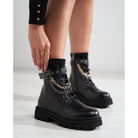 Ouvrières avec chaînes Shelovet le noir 1 Ouvrières avec chaînes Shelovet le noir 1