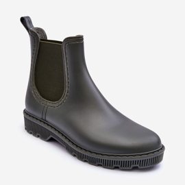 PG3 Galoches Mat Slip-on Femme Vert Foncé Helinca 1