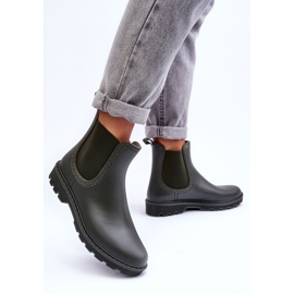 PG3 Galoches Mat Slip-on Femme Vert Foncé Helinca 3