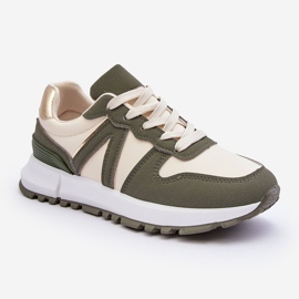 PG1 Chaussures Sport Femme Vert-Beige Kabama 1