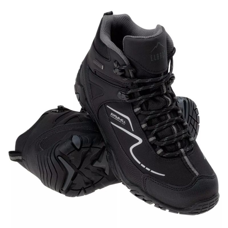 Elbrus Maash Mid Wp Chaussures pour adolescents 92800377078 noir 1