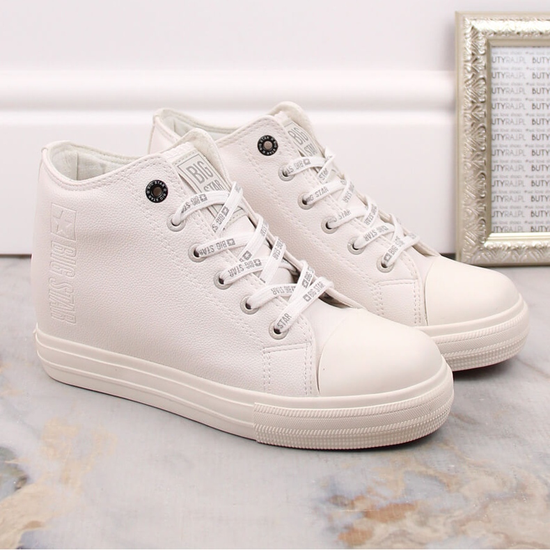 Baskets pour femmes sur le coin blanc Big Star EE274128 2