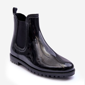 PS1 Bottes de pluie classiques pour femme Bottines Chelsea Noir Jenifer 1