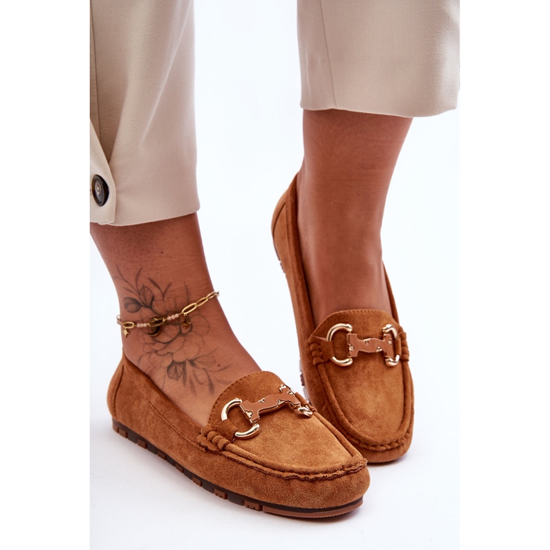 PG1 Mocassins Femme Daim Avec Décoration Marron Dionira brun 1 PG1 Mocassins Femme Daim Avec Décoration Marron Dionira brun 1