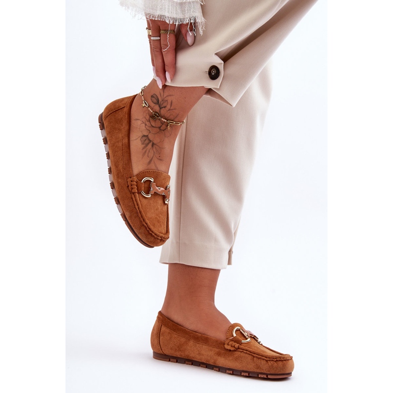 PG1 Mocassins Femme Daim Avec Décoration Marron Dionira brun 2 PG1 Mocassins Femme Daim Avec Décoration Marron Dionira brun 2