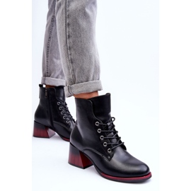 Vinceza Bottes à Talons Hauts Noir Luloshe le noir 7