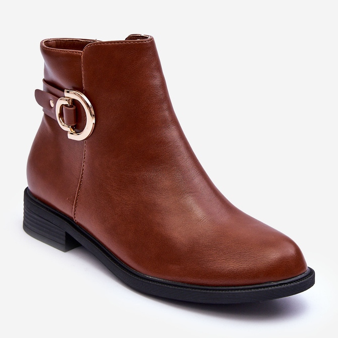 FD1 Bottines Plates Marron Meronei brun 1