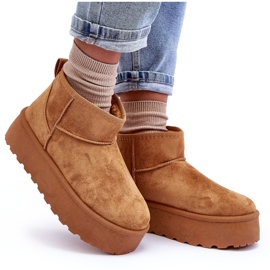 FD1 Bottes de neige en daim sur plateforme marron Corcoran brun 8
