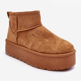 FD1 Bottes de neige en daim sur plateforme marron Corcoran brun 1