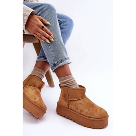 FD1 Bottes de neige en daim sur plateforme marron Corcoran brun 3