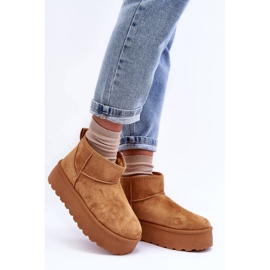 FD1 Bottes de neige en daim sur plateforme marron Corcoran brun 4