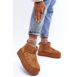 FD1 Bottes de neige en daim sur plateforme marron Corcoran brun 5