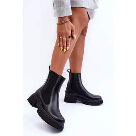 FD1 Bottines Jodhpur Classiques en Cuir Noir Isminna le noir 3
