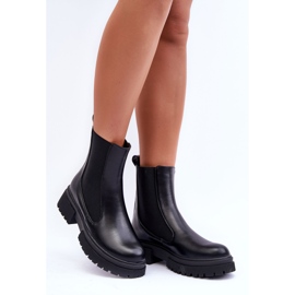 FD1 Bottines Jodhpur Classiques en Cuir Noir Isminna le noir 5