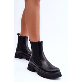 FD1 Bottines Jodhpur Classiques en Cuir Noir Isminna le noir 7