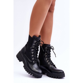 FD1 Bottes Worker Femme Avec Chaussette Noir Melaste le noir 5