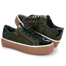 Kylie Baskets laquées vert 1