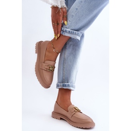 PS1 Mocassins Talons Plats Femme Beige Sincias 2 PS1 Mocassins Talons Plats Femme Beige Sincias 2