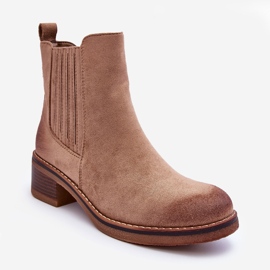WS1 Bottes Classiques en Daim pour Femme Beige Metanassa 1