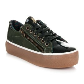 Kylie Baskets laquées vert 2