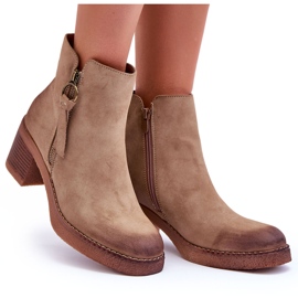 WS1 Bottes Femme Daim Classiques Beige Limoso 13