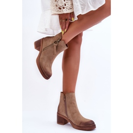 WS1 Bottes Femme Daim Classiques Beige Limoso 12