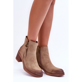 WS1 Bottes Femme Daim Classiques Beige Limoso 7