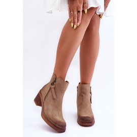 WS1 Bottes Femme Daim Classiques Beige Limoso 9