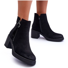 WS1 Bottes Classiques en Daim pour Femme Noir Limoso le noir 9