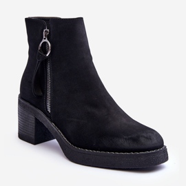 WS1 Bottes Classiques en Daim pour Femme Noir Limoso 1