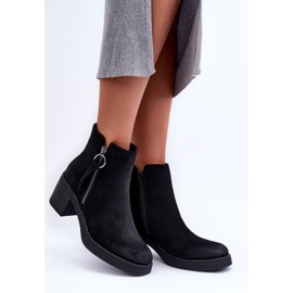 WS1 Bottes Classiques en Daim pour Femme Noir Limoso le noir 3