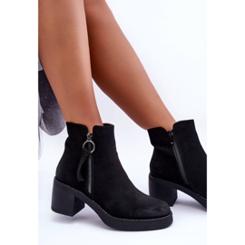 WS1 Bottes Classiques en Daim pour Femme Noir Limoso le noir 7