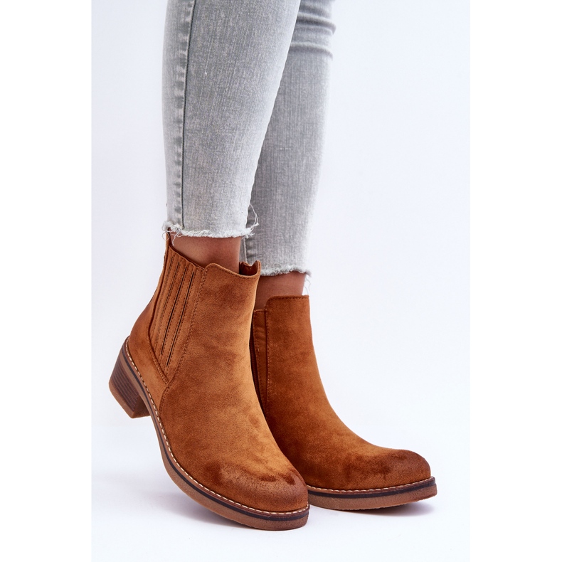 WS1 Bottes Classiques en Daim pour Femme Marron Metanassa brun 1