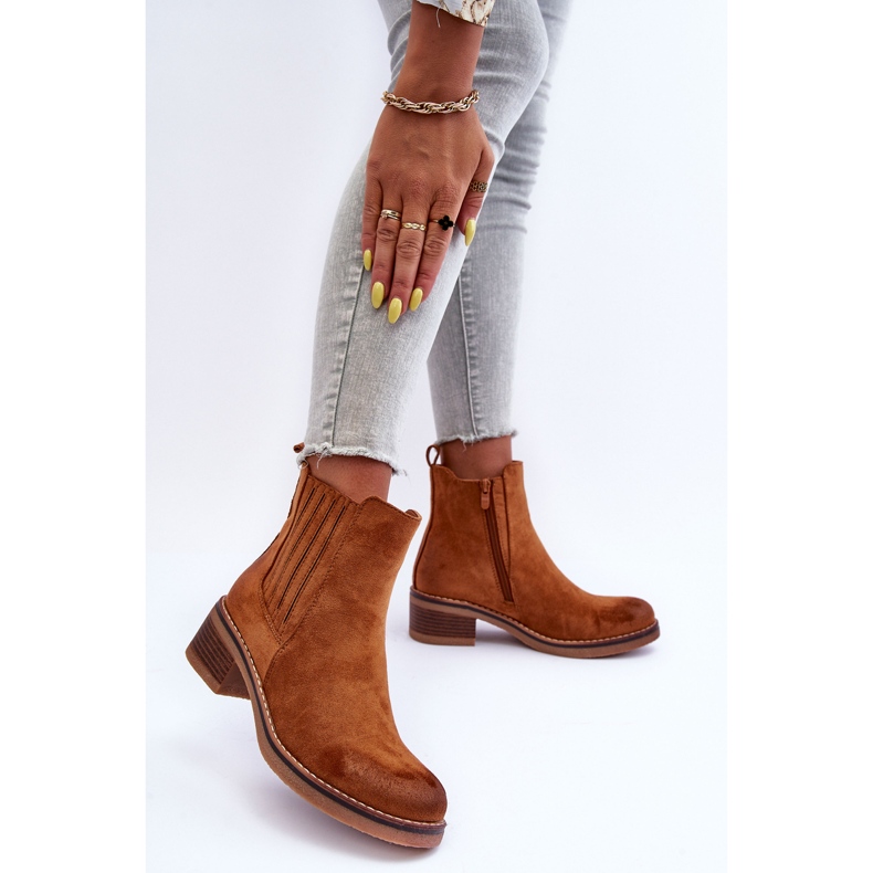 WS1 Bottes Classiques en Daim pour Femme Marron Metanassa brun 2