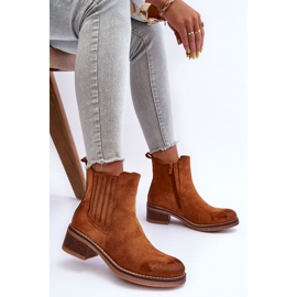 WS1 Bottes Classiques en Daim pour Femme Marron Metanassa brun 5