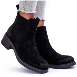 WS1 Bottes Classiques En Daim Pour Femme Noir Metanassa le noir 8