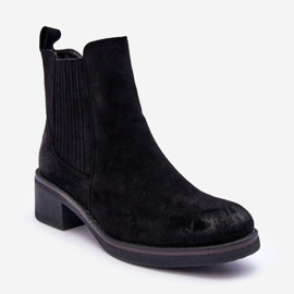 WS1 Bottes Classiques En Daim Pour Femme Noir Metanassa le noir 1