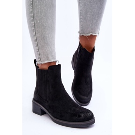 WS1 Bottes Classiques En Daim Pour Femme Noir Metanassa le noir 6
