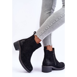 WS1 Bottes Classiques En Daim Pour Femme Noir Metanassa le noir 5