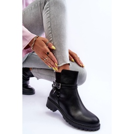 Bottes pour femmes à rayures Black Minks le noir 2