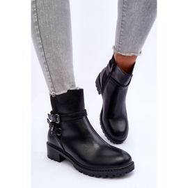 Bottes pour femmes à rayures Black Minks le noir 1